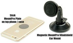 Автомобильный держатель магнитный Uniq Mountro Glass универсальный на торпеду/ стекло - фото 10814