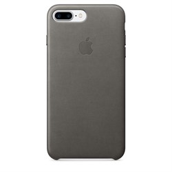 Оригинальный кожаный чехол-накладка Apple для iPhone 7 Plus/8 Plus, цвет «грозовое небо» (MMYE2ZM/A) - фото 16396
