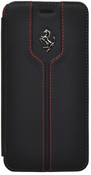 Чехол-флип Ferrari для iPhone 6/6s plus Montecarlo Flip Black (Цвет: Чёрный) - фото 16520