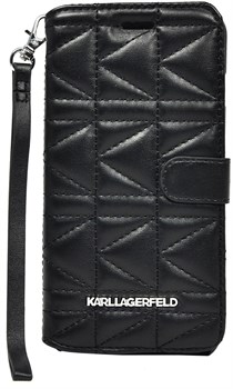 Чехол-книжка Karl Lagerfeld для iPhone 6/6s plus Kuilted Booktype Black (Цвет: Чёрный) - фото 16584
