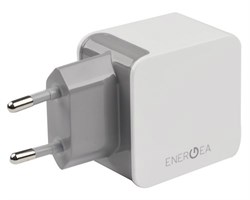 Сетевое зарядное устройство EnergEA 2 USB 3.4A (Цвет: Белый) - фото 17117