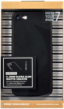Чехол-накладка Uniq для iPhone 7/8 Bodycon, цвет "черный"  (IP7HYB-BDCBLK) - фото 17402