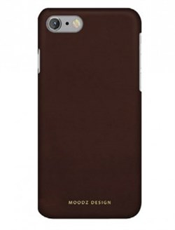 Чехол-накладка Moodz для iPhone 7/8 Nubuck Hard Chocolate ,цвет «коричневый» (MZ901002) - фото 17963