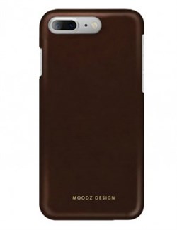 Чехол-накладка Moodz для iPhone 7 Plus/8 Plus  Soft leather Hard Chocolate, цвет «коричневый» (MZ901005) - фото 18007
