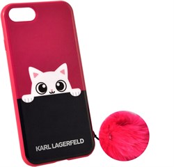 Чехол-накладка Lagerfeld iPhone 7/8 K-Peek A Boo Hard TPU, цвет «розовый» (KLHCP7PABPI) - фото 18050