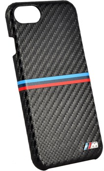 Чехол-накладка BMW для iPhone 7/8 M-Collection Carbon inspiration Hard PU , цвет «черный» (BMHCP7MSSCA) - фото 18544