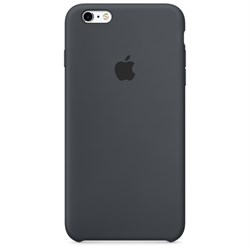 Оригинальный силиконовый чехол-накладка Apple для iPhone 6/6s цвет «угольно-серый» (MKY02ZM/A) - фото 18627