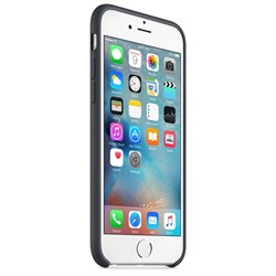 Оригинальный силиконовый чехол-накладка Apple для iPhone 6/6s цвет «угольно-серый» (MKY02ZM/A) - фото 18633