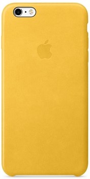 Оригинальный кожаный чехол-накладка Apple для iPhone 6/6s цвет «весенняя мимоза» (MMM22ZM/A) - фото 19484