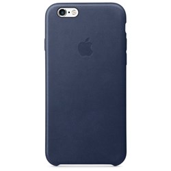 Оригинальный кожаный чехол-накладка apple для iPhone 6/6S Plus, цвет «Темно-синий» (MKXD2ZM/A) - фото 19808