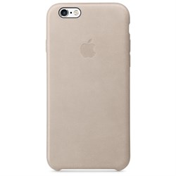 Оригинальный кожаный чехол-накладка apple для iPhone 6/6S Plus, цвет «Телесный» (MKXE2ZM/A) - фото 19850