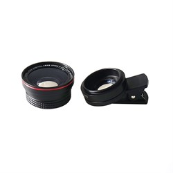 Объектив-линза Lieqi набор 2 в 1 Fisheye и макро Цвет: Чёрный (LQ-026) - фото 20251