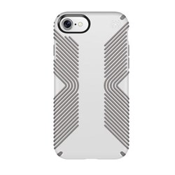 Чехол-накладка Speck Presidio Grip для iPhone 7/8,  цвет "белый/серый" (79987-5728) - фото 20736