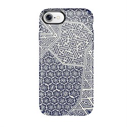 Чехол-накладка Speck Presidio Inked для iPhone 7/8,  дизайн Shibori Tile Blue Matte/Marine Blue" (79990-5757) - фото 20799