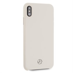 Чехол-Накладка Mercedes iPhone XS Max Silicone line Hard, "Beige" (MEHCI65SILBE) - фото 25188