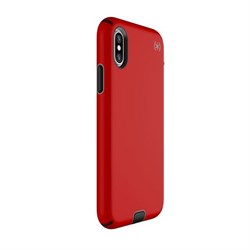 Чехол-накладка Speck Presidio Sport для iPhone X/XS, цвет "красный/серый/чёрный" (104443-6685) - фото 25832