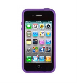 Чехол Speck CandyShell White/Purple для iPhone 4 / 4s - фото 3527