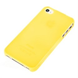 Чехол пластиковый Xinbo Yellow желтый для iPhone 4/4s