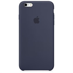 Оригинальный силиконовый чехол-накладка Apple для iPhone 6/6s Plus цвет «тёмно-синий» (MKXL2ZM/A) - фото 7758