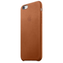 Оригинальный кожаный чехол-накладка Apple для iPhone 6/6s цвет «коричневый» (MKXR2ZM/A) - фото 7834