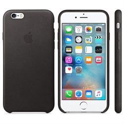 Оригинальный кожаный чехол-накладка Apple для iPhone 6/6s цвет «коричневый» (MKXR2ZM/A) - фото 7850