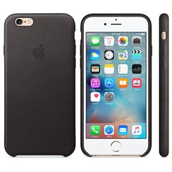 Оригинальный кожаный чехол-накладка Apple для iPhone 6/6s цвет «коричневый» (MKXR2ZM/A) - фото 7851
