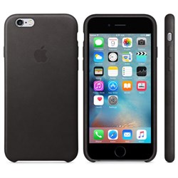 Оригинальный кожаный чехол-накладка Apple для iPhone 6/6s цвет «коричневый» (MKXR2ZM/A) - фото 7852