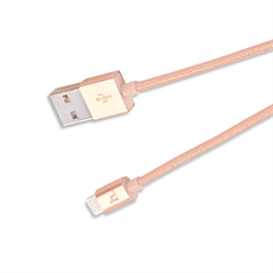 Кабель HOCO Lightning-USB Data Cable Metal Knitted для iPhone/ iPad 120cм - фото 8267