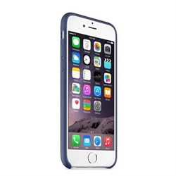 Оригинальный кожаный чехол-накладка Apple для iPhone 6/6s цвет «Синий» (MGR32ZM/A) - фото 8591