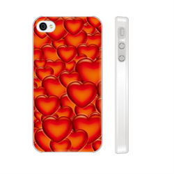 Чехол-накладка Artske для iPhone 4/4S Hearts - фото 9159