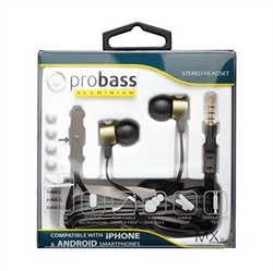 Наушники-вкладыши Probass MX201 с гарнитурой - фото 9417