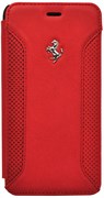 Чехол-накладка Ferrari для iPhone 6/6s plus F12 Booktype Red (Цвет: Красный)