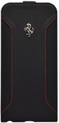 Чехол-флип Ferrari для iPhone 6/6s plus F12 Flip Black (Цвет: Чёрный)