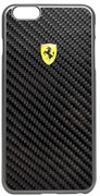 Чехол-накладка Ferrari для iPhone 6/6s plus Formula One Hard Real Crb Bk (Цвет: Чёрный)