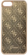 Чехол-накладка Guess Aluminium Plate для iPhone 5/5s/SE Hard Gold (Цвет: Золотой)