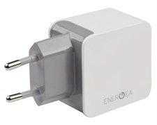 Сетевое зарядное устройство EnergEA 2 USB 3.4A (Цвет: Белый)