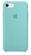 Оригинальный силиконовый чехол-накладка Apple для iPhone 7/8, цвет «синее море»  (MMX02ZM/A)