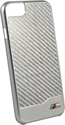 Чехол-накладка BMW для iPhone 7/8 M-Collection Aluminium&Carbon Hard Silver, цвет «серебряный» (BMHCP7MDCS)