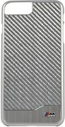 Чехол-накладка BMW для iPhone 7 Plus/8 Plus  M-Collection Aluminium&amp;Carbon Hard, Цвет «Серебрянный » (BMHCP7LMDCS)