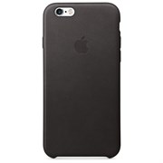 Оригинальный кожаный чехол-накладка Apple для iPhone 6/6s цвет «Черный» (MKXW2ZM/A)