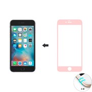Защитное стекло Ainy Tempered Glass 3D для iPhone 6/6s Plus на весь экран с закруглением (Цвет: Розовый, толщина 0.33 мм)