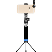 Монопод Noosy King Kong Selfie Stick, премиальный набор 3 в 1, цвет "черный" (BR12)