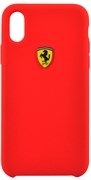 Чехол-Накладка Ferrari iPhone X/XS On-Track SF Silicone case Hard TPU, &quot;Red&quot; (FESSIHCPXRE)