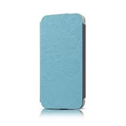 Чехол-книжка Gissar Flora Blue для iPhone 5