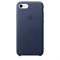 Оригинальный кожаный чехол-накладка Apple для iPhone 7/8, цвет «темно-синий» (MMY32ZM/A) - фото 16316