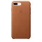 Оригинальный кожаный чехол-накладка Apple для iPhone 7 Plus/8 Plus, цвет «золотисто-коричневый» (MMYF2ZM/A) - фото 16425