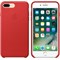 Оригинальный кожаный чехол-накладка Apple для iPhone 7 Plus/8 Plus, цвет «(PRODUCT)RED» (MMYK2ZM/A) - фото 17801