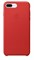 Оригинальный кожаный чехол-накладка Apple для iPhone 7 Plus/8 Plus, цвет «(PRODUCT)RED» (MMYK2ZM/A) - фото 17807