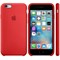 Оригинальный силиконовый чехол-накладка Apple для iPhone 6/6s цвет «красный» (MKY32ZM/A) - фото 18891