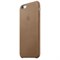 Оригинальный кожаный чехол-накладка apple для iPhone 6/6S Plus, цвет «коричневый» (MKX92ZM/A) - фото 19729